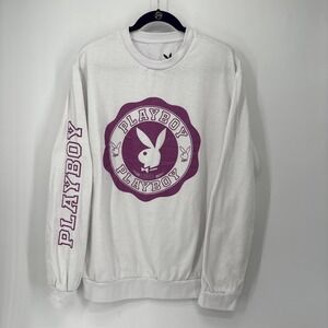 Playboy Crewneck Sweatshirt Varsity Crest Pullover Bunny Casual XL
